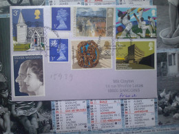 100 Ans Commémoratives Timbres, Roof Boss York Minster, Silver Wedding, Coleg Prifysgol, Windrush Cricket - Poststempel