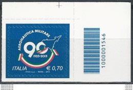 2013 Italia Aeronautica Militare Codice A Barre Unif. 3439 - Andere & Zonder Classificatie