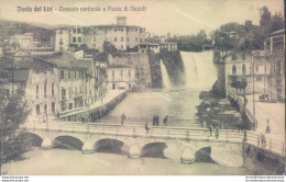 Ae220 Cartolina Isola Del Liri Cascata Verticale E Ponte Di Napoli Frosinone - Frosinone