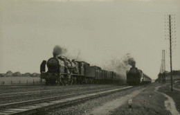 Reproduction - Villiers-le-Bel - A Gauche, Train 1039, Paris-Amiens, Mai 1947 - Treni
