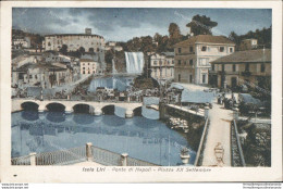 Ai479 Cartolina Isola Liri Ponte Di Napoli Piazza Xx Settembre 1932 Frosinone - Frosinone