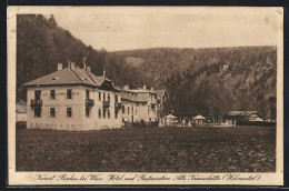 AK Baden Bei Wien, Hotel Und Restauration Alte Krainerhütte Im Helenental  - Altri & Non Classificati