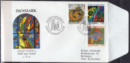 Denmark 1987 FDC - Ribe Cathedral - Stained Glass Decoration - FDC