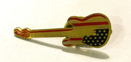 PINS MUSIQUE GUITARE DRAPEAU USA / 33NAT - Musik