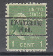 USA Precancel Vorausentwertungen Preo Locals Michigan, Edwardsburg 734 - Preobliterati