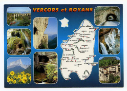 Vercors Et Royans - Carte Géographique Touristique Et Multivues - Autres & Non Classés