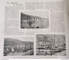 1899 LES REGATES DE MENTON - PORT DE PORT - LES YACHTS - Revue Sportive " LA VIE AU GRAND AIR " - Revues Anciennes - Avant 1900