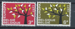 Belgique YT 1222-1223 Neuf Sans Charnière - XX - MNH Europa 1962 - Ungebraucht