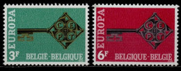 Belgique YT 1452-1453 Neuf Sans Charnière - XX - MNH Europa 1968 - Nuovi