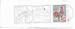 FRANCE. POSTMARK. CASTLE. NEUVIC - 1961-....