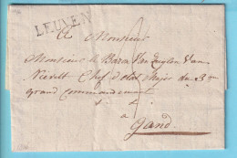 PRECURSEUR Avec Cont. 28 Mai 1816 De LEUVEN Vers GAND  - 1830-1849 (Unabhängiges Belgien)