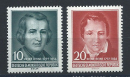 Allemagne RDA N°237/38** (MNH) 1956 - Écrivain "Heinrich Heine" - Ungebraucht