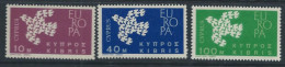 Chypre YT 189-191 Neuf Sans Charnière - XX - MNH Europa 1961 - Neufs