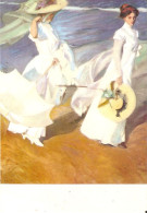 "Joaquin Sorolla. Walk Along The Sea" Fine Painting, Modern Spanish Postcard - Malerei & Gemälde
