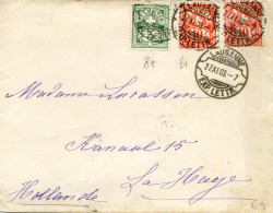 4 Mail Von Bern Genève Lausanne 1898 1903 1906 - Eidg Kreuz - Croix Fédérale - Marcophilie