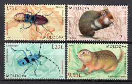 Moldova 2019 Moldavia / Animals Mammals Insects MNH Insectos Mamíferos Säugetiere Insekten / Cu21424  40-40 - Altri & Non Classificati