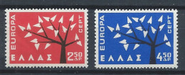 Grèce YT 774-775 Neuf Sans Charnière - XX - MNH Europa 1962 - Neufs