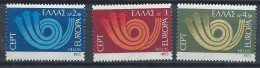 Grèce YT 1125-1127 Neuf Sans Charnière - XX - MNH Europa 1973 - Ungebraucht