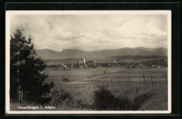 AK Unterthingau I. Allgäu, Ortsansicht Mit Feldern  - Andere & Zonder Classificatie