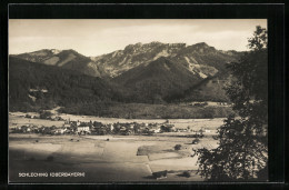 AK Schleching /Oberbayern, Ortsansicht Mit Bergpanorama  - Autres & Non Classés