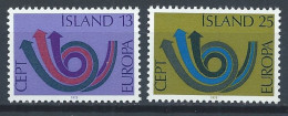 Islande YT 424-425 Neuf Sans Charnière - XX - MNH Europa 1973 - Neufs