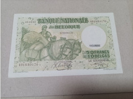 Billete Bélgica, 50 Francos/10 Belgas, Año 1943, UNC - 100 Francos-20 Belgas