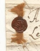 N°1975 ANCIENNE LETTRE DE ELISABETH DE NASSAU AU PRINCE DE SEDAN AVEC CACHET DE CIRE ET RUBAN DATE 1614 - Historische Dokumente