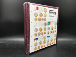 Kobra Euro-Münzalbum Rot Mit 5 Blättern Für 15 Eurosätze Neu - Supplies And Equipment