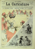 La Caricature 1883 N°170 Chambre Rose Causes Robida Emile Zola Robida Loys Trock - Magazines - Before 1900