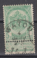 COB 56 Oblitération Centrale WATOU - 1893-1907 Wapenschild