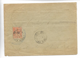 FRANCHISE MILITAIRE N°1 15c Mouchon 6/10/1901 CAD KAIROUAN TUNISIE Pour ST MARTIN DE RE ....G - 1877-1920: Semi Modern Period