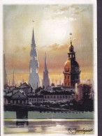 Latvia PPC Autors S. Jevdajevs RIGA 1998 BRUSSEL Belgium (2 Scans) - Lettonia