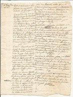 N°1977 ANCIENNE LETTRE A DECHIFFRER DATE 1708 - Documenti Storici