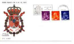 ESPAÑA SPAIN SPD FDC 1989  BASICA DE JUAN CARLOS I - Brieven En Documenten