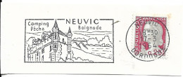 FRANCE. POSTMARK. CASTLE. NEUVIC. 1964 - 1961-....