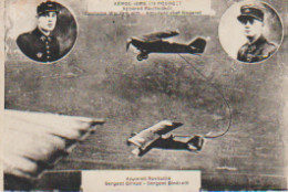 AVIATION Aérodrome Du BOURGET (93) Appareil Ravitaillé . Sergent GIRAUD Et BINDREIFF - Airmen, Fliers