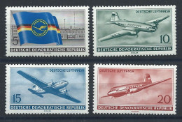 Allemagne RDA N°242/45** (MNH) 1956 - Compagnie Aérienne "Deutsche Lufthansa" RDA - Nuovi