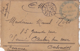 HANOÏ - Tonkin CORRESPONDANCE MILITAIRE RÉGT D'INFANTERIE DE GARNISON Lot De 3 CPA Et Enveloppe Cachet - Viêt-Nam