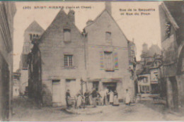 (41) SAINT -AIGNAN . Rue De La Raquette Et Rue Du Four (Animée + Enseigne De Coiffeur) - Saint Aignan