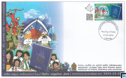 Sri Lanka Stamps 2024, National Seafarers Day, Ship, Ships, Marine, SFDC - Sri Lanka (Ceylon) (1948-...)