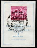 DDR 1954 -  Mi.Nr. Block 10 -  Gestempelt Used - 1950-1970