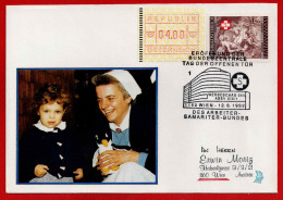 Brief Mit Stempel Eröffnung Der Bundeszentrale Tag Der Offenen Tür Des Arbeiter- Samariter - Bundes Vom 12.6.1992 - Cartas & Documentos