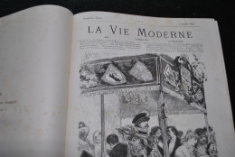 Revue La Vie Moderne Annuel 1880 2è Année 1 à 52 Complet Gravure Illustrations Chroniques Art Littérature Actualité RARE - Riviste - Ante 1900