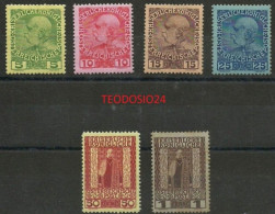 Créte Creta .- AUSTRIA 1908-1914  Oficinas Exteriores   YT 15/20 * MLH - Unused Stamps