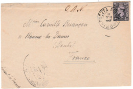 Devant De Lettre ( Front Of Cover), Timbre Anglais Avec Oblitération Militaire Polonaise, X II 1945 - Cartas & Documentos