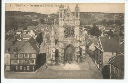 Vue Prise De L'Hôtel De Ville   Rare    1928     N° 2 - Vernon