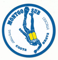 PLONGEE  MONTGO SUB - Autocollants