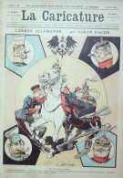 La Caricature 1883 N°181 Armée Allemande Caran D'Ache - Magazines - Before 1900