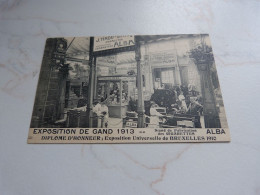 BC29-13 Cpa Gent Gand Exposition De Gand 1913 Cigarettes Alba - Gent