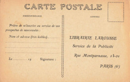 CARTE PUBLICITAIRE LIBRAIRIE LAROUSSE PARIS PENEPLAINE SCANDINAVE - Publicité